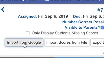Import Scores from Google into Aeries Gradebook
