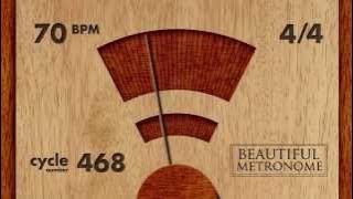 70 BPM 4/4 Wood Metronome HD