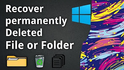 How to recover permanently deleted files/folder for free on windows 10/8/7 without software in 2 min