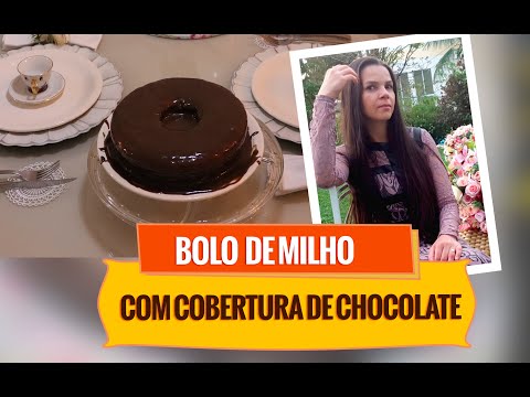 Vídeo: Bolo De Milho Com Cobertura De Chocolate