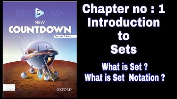 Countdown Mathematics 6 Solutions l ch  1 l Introduction to sets ll Kaleem Ullah
