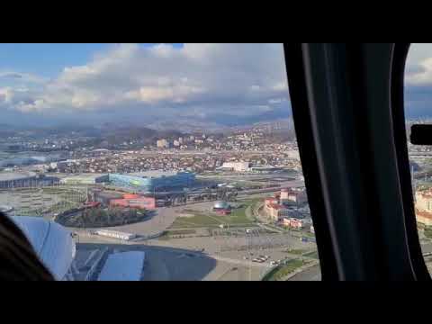 Полет на вертолете над Олимпийским парком в Сочи