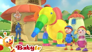 a flying elephant toys with magical building blocks babytv
