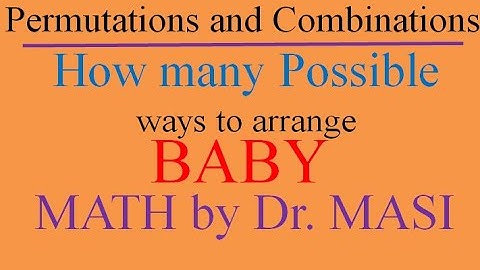 How Many Ways Can The Letters in BABY Be Arranged?