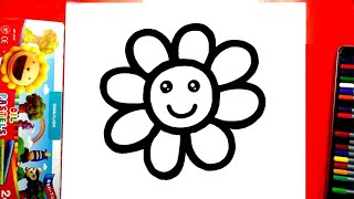 Vẽ bông hoa đơn giản | Cách vẽ bông hoa cute | Hướng dẫn vẽ bông hoa dễ nhất