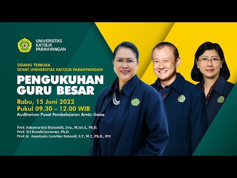 LIVE // Pengukuhan Guru Besar Universitas Katolik Parahyangan