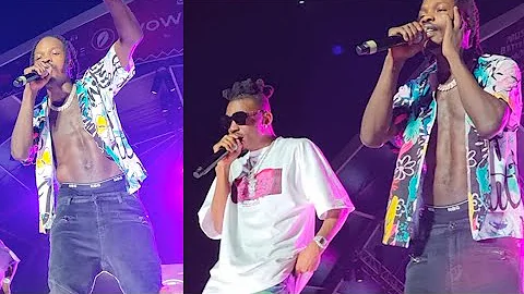 Fans Go Wild! As Zlatan &  Mayorkun, Naira Marley perform on Stage Together