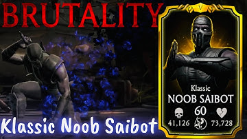Ascended Klassic Noob Saibot Brutality FW Gameplay MK Mobile | He became more stronger💪