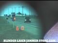 How fast does a police laser gun target