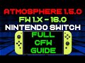 How to install Atmosphere CFW 1.5.0 Nintendo Switch Firmware 16.0 (Custom Firmware & Homebrew Menu)
