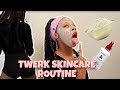 TRYING TO TWERK WHILE DOING MY SKINCARE ROUTINE | Road to clearer skin