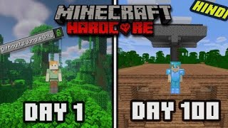 I Survived 100 days in JUNGLE ONLY WORLD in Minecraft HARDCORE (Hindi)