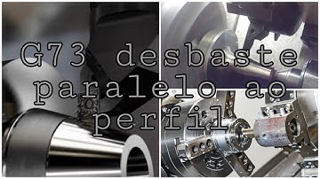 G73 ciclo de torneamento paralelo ao perfil, Torneamento de peças forjadas no torno CNC.