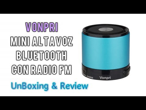 Mini Altavoz Bluetooth con Radio FM Vonpri