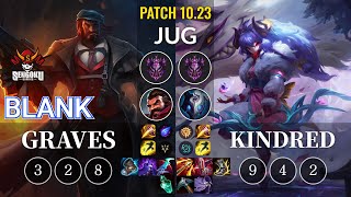 SG Blank Graves vs Kindred Jungle - KR Patch 10.23