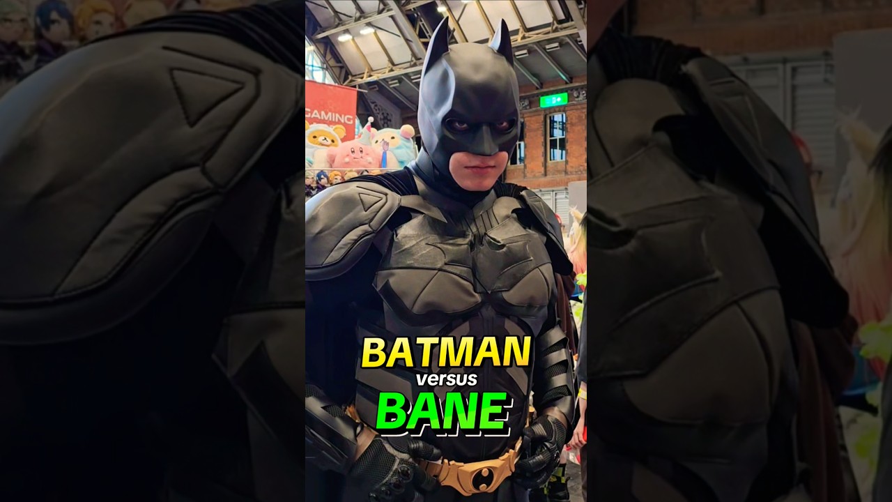 BATMAN vs BANE cosplay at MEGACON LIVE MANCHESTER Comic Con 