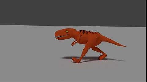 T-Rex Walking - A Blender Animation (DEMO)