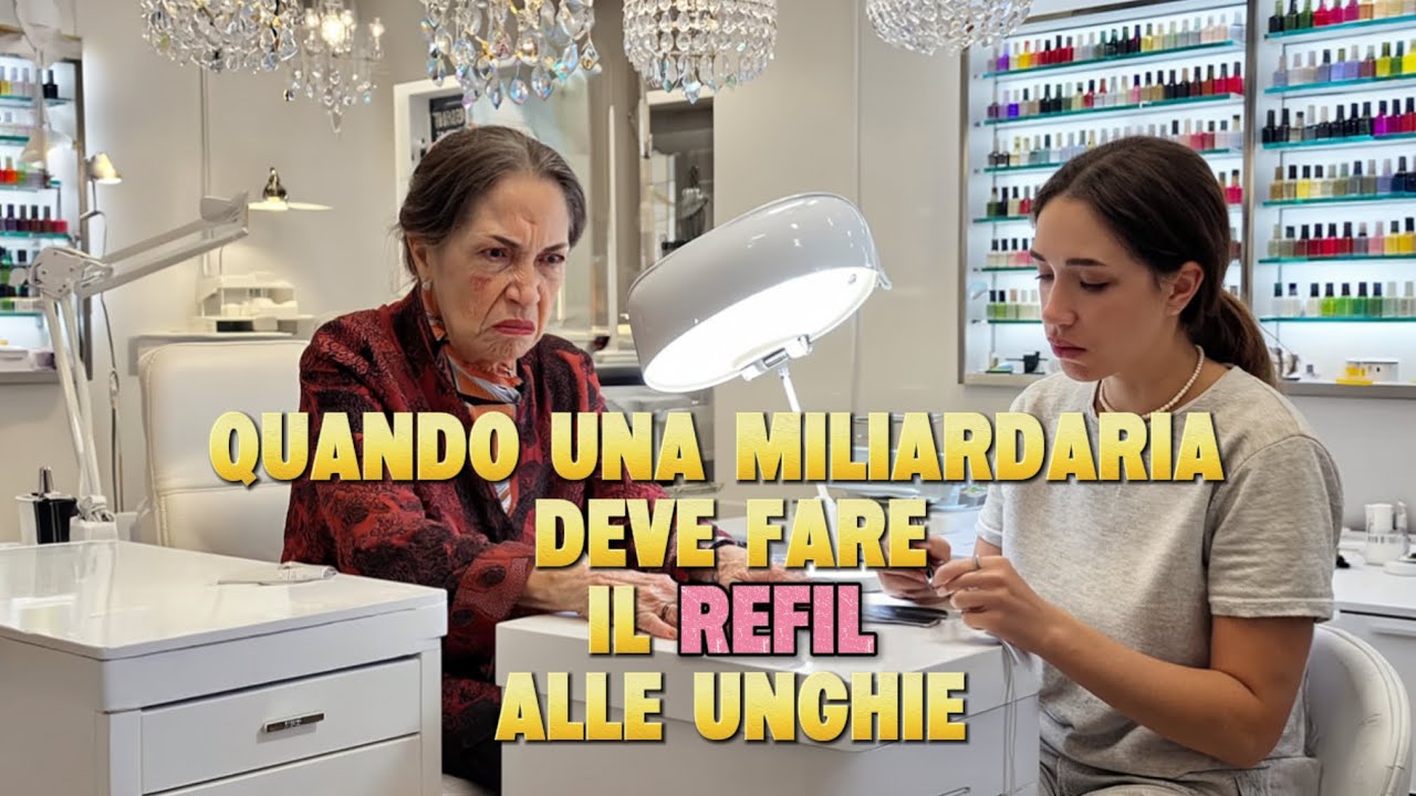 🤣Quando una miliardaria deve fare il refil alle unghie 💅