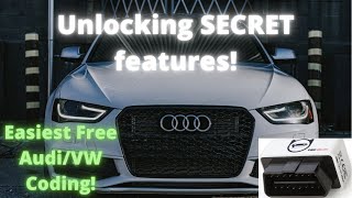 Easiest Way To Unlock Audi/VW Secret Features! | My Top 5 VAGCOM/OBDEleven Mods!