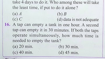 a tap can empty a tank in one hour. a second tap can empty it in 30 minutes. if both the taps