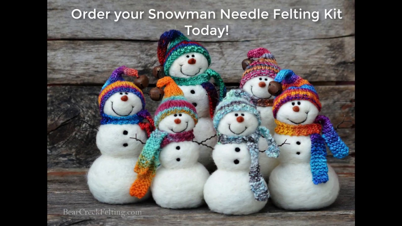 Snowman Kit Bundle - Bear Creek Felting