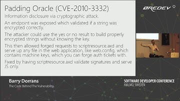Barry Dorrans - The Code Behind The Vulnerability | Øredev 2018