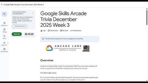 Google Skills Arcade Trivia December 2025 Week 3 QUIZ #qwiklabs #qwiklabsarcade2025