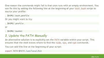 Resolving the Issue of bash Not Executing npm or npx Commands in Cron Jobs
