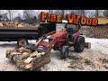 Cutting and spliting firewood