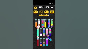 Color Water Sort 831 Walkthrough Solution #games #gaming #puzzle #gameplay #level #gamelevel #asmr