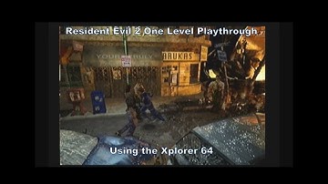 Resident Evil 2 Leon One-Level Playthrough using the Xplorer 64 (Red Label) for N64 :D #Nintendo