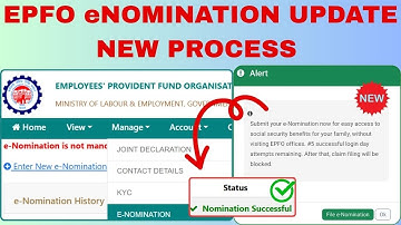 EPFO ADD eNOMINATION ONLINE 2025 | eNOMINATION जोड़ने के लिए आसान तरीका #epfo #epf #pf  #epfonews