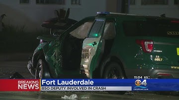 BSO Deputy Involved In Three-Vehicle Crash On Rainy South Florida Night