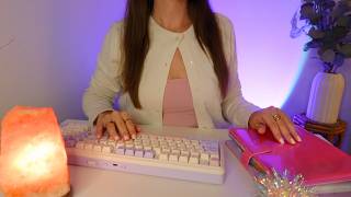 ASMR Personal Assistant Plans a Stress-Free Week 💜 Soft-Spoken 💜 Keyboard, Book & Writing Sounds screenshot 4