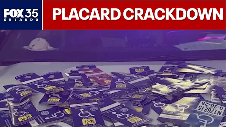 Florida police seize 30+ illegally used disabled parking tags in 2-day operation
