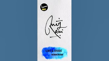 Manju Rani Name Signature Design | Manju Rani Name Design | Learn How Make Name Signature