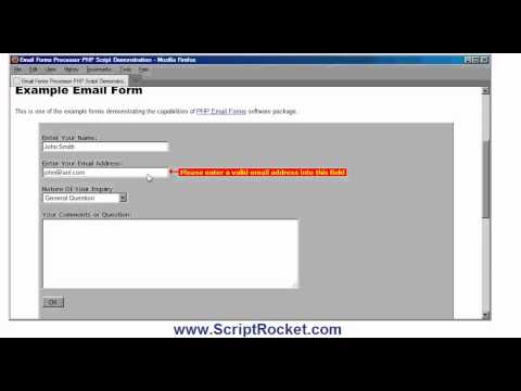 PHP Formmail Script - secure PHP form processor scripts for email forms