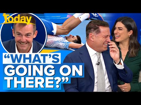 Slip of the tongue has hosts losing it over Djokovic footage | Today Show Australia