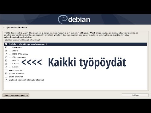 Debian10 testaa kaikki työpöydät