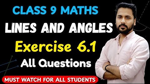Class 9 Maths Exercise 6.1 | Q1 to Q6 | Chapter 6 Lines And Angles | New NCERT Book Prashnavali 6.1