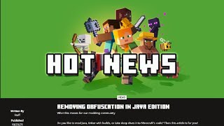 NEWS - Removing Obfuscation in Minecraft Java Edition