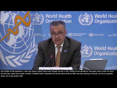 LIVE: Media briefing on COVID-19, Ukraine and other global health issues