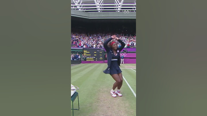 Serena Williams dazzles with her celebratory dance moves. ✨