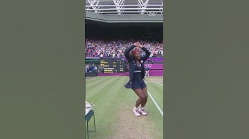 Serena Williams dazzles with her celebratory dance moves. ✨