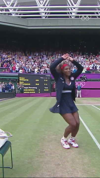 Serena Williams dazzles with her celebratory dance moves. ✨