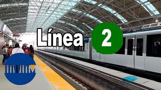Metro de Panamá L2 (Nuevo Tocumen → San Miguelito 2), y transbordo de L2 a L1 (SM2 → SM1)