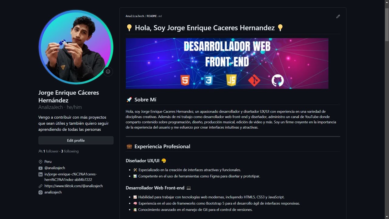 🚀 Introduccion a Github: Profile, Actions y Pages 🔥 - YouTube