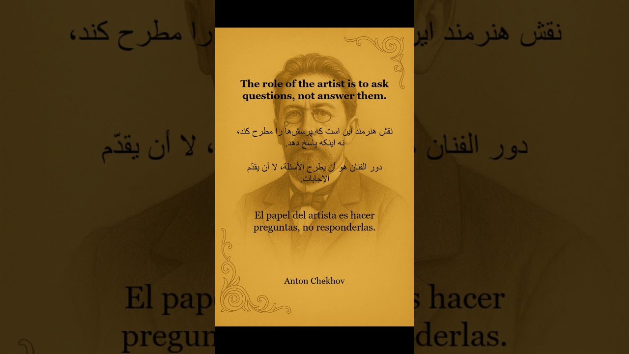 Anton Chekhov on the Role of the Artist 