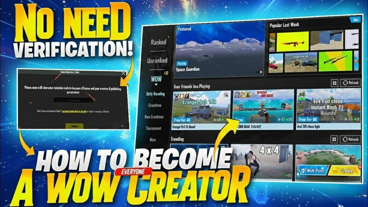 😲 WOW Creator Access Finally For Everyone | Step-by-Step Guide | PUBGM