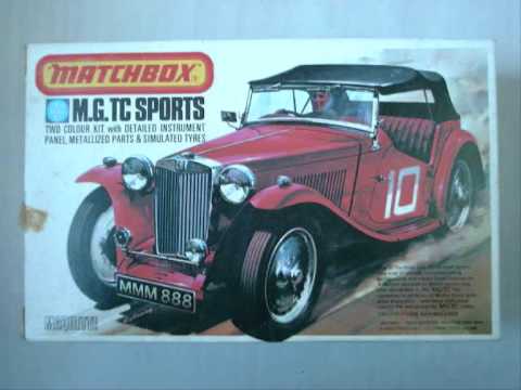 Matchbox 1-75 #19a M.G Midget 'TD' Sports Car Reproduction Box by DRRB 